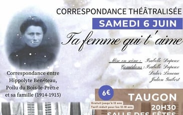 Ta femme qui t’aime — lecture théâtralisée