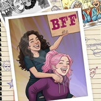 2 Filles Amies à Vie