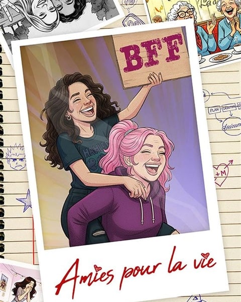 2 Filles Amies à Vie
