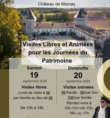 Visites libres et commentées au château de Mornay