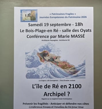 Conférence "L'île de Ré en 2100 Archipel ? Regards sur un magistral travail d'anticipation"