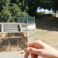 Exposition d'agrandissements de cartes postales