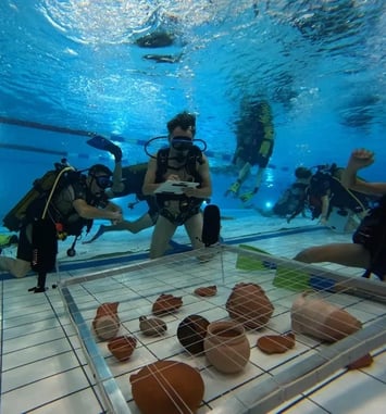 Initiation à la fouille subaquatique !