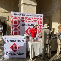 Présence du stand de la Fondation du patrimoine