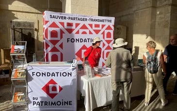 Présence du stand de la Fondation du patrimoine