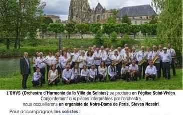 Visite-Concert de l'Orchestre d'Harmonie de la Ville de Saintes