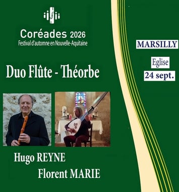 Hugo Reyne, flûte et Florent Marie, théorbe