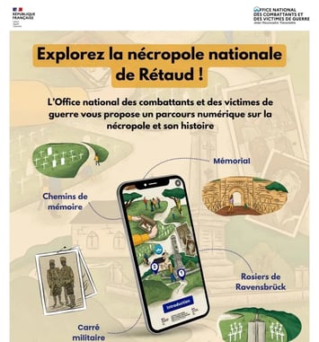 Parcours Baludik : à la découverte de la nécropole nationale de Rétaud