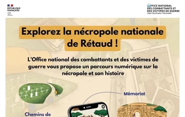 Parcours Baludik : à la découverte de la nécropole nationale de Rétaud