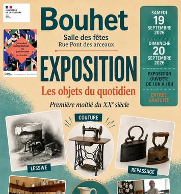 Exposition : objets du quotidien fin XIXe première moitié XXe