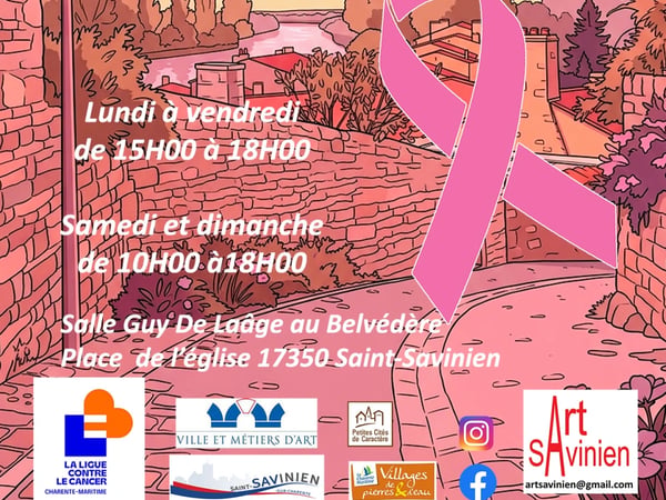 Exposition ArtSavinien pour Octobre Rose