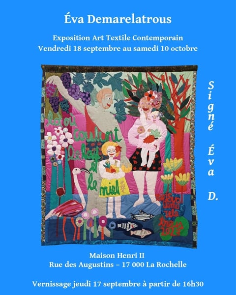 Exposition - Eva Demarelatrous - Art Textile Contemporain