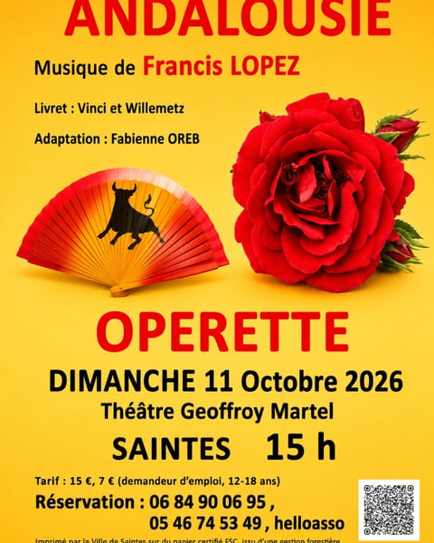 Opérette Andalousie de Francis Lopez par la Compagnie Folie Lyrique