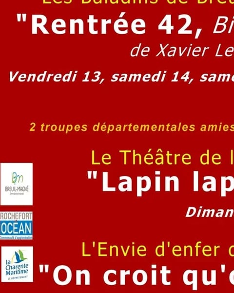 Les 13èmes Théâtrales : les rendez-vous côté cour 2026